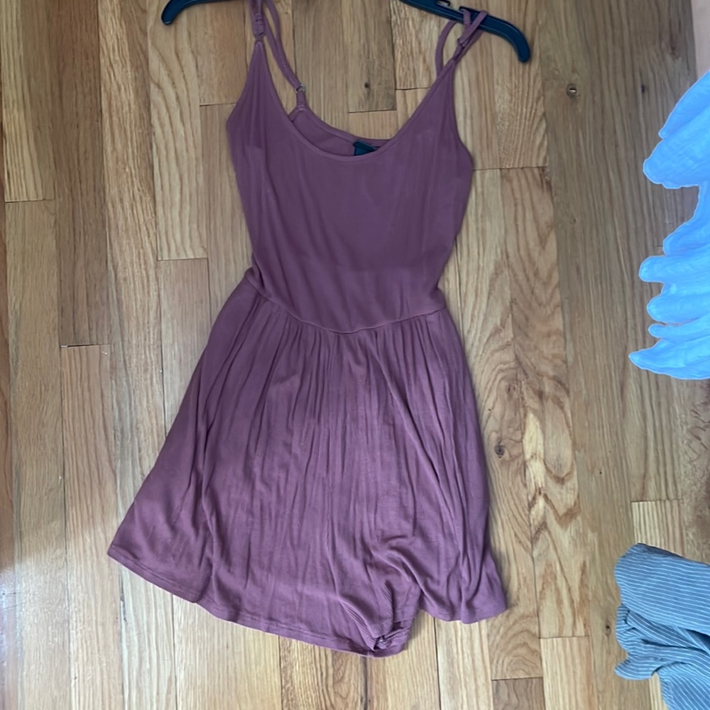 Wild Fable Mauve Ribbed Romper